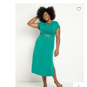 Cinched bodice dress